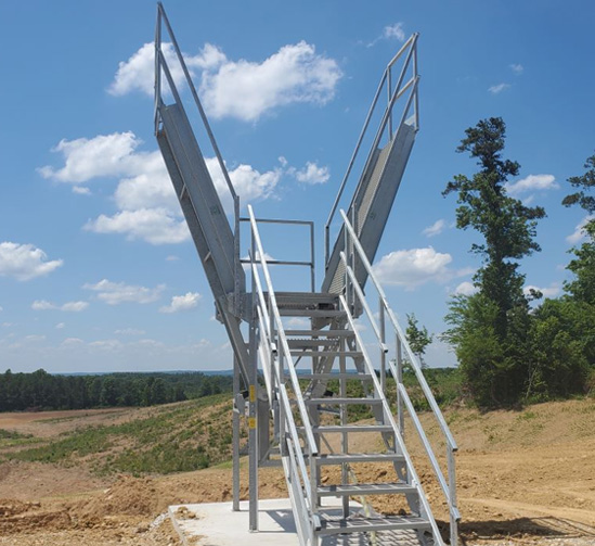 Example of a slump inspection platform